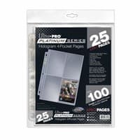 Ultra Pro Platinum Hologram 4-Pocket Pages - 3-Holes (25-Pack) - Ultra Pro Protective Pages - Protective Pages card