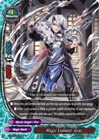 Magic Violinist, Gray - True Awakening of Deities - Future Card BuddyFight card