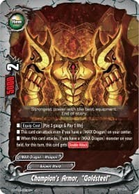 Champion's Armor, "Goldsteel" - True Awakening of Deities - Future Card BuddyFight card
