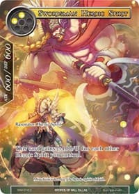 Swordsman Heroic Spirit (Full Art) - The Strangers of New Valhalla - Force of Will card