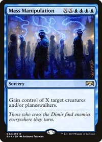 Mass Manipulation - Ravnica Allegiance - Magic: The Gathering card