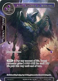 Amon, Conspirer of Atrocities (Full Art) - The Strangers of New Valhalla - Force of Will card