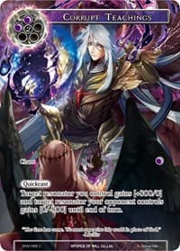 Corrupt Teachings (Full Art) - The Strangers of New Valhalla - Force of Will card