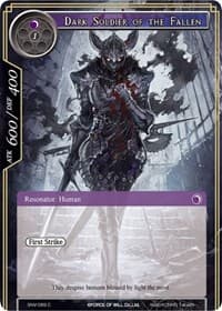 Dark Soldier of the Fallen - The Strangers of New Valhalla - Force of Will card