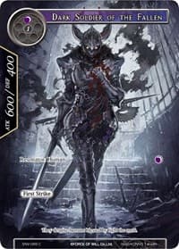Dark Soldier of the Fallen (Full Art) - The Strangers of New Valhalla - Force of Will card