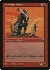 Obsidian Giant - Portal Second Age - Magic: The Gathering card