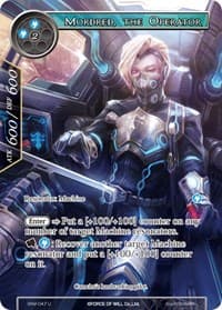 Mordred, the Operator (Full Art) - The Strangers of New Valhalla - Force of Will card
