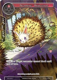 Numbing Hedgehog (Full Art) - The Strangers of New Valhalla - Force of Will card