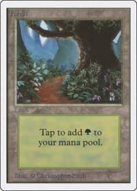 Forest (B) - Unlimited Edition - Magic: The Gathering card