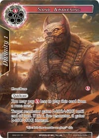 Sand Awakening (Full Art) - The Strangers of New Valhalla - Force of Will card