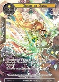 Blade of Faith (Full Art) - The Strangers of New Valhalla - Force of Will card