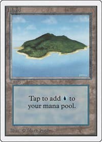 Island (B) - Unlimited Edition - Magic: The Gathering card