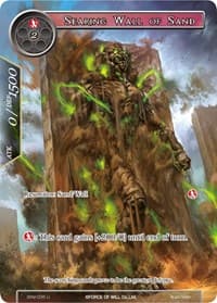 Searing Wall of Sand (Full Art) - The Strangers of New Valhalla - Force of Will card