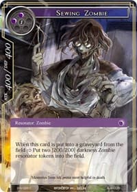 Sewing Zombie - The Strangers of New Valhalla - Force of Will card