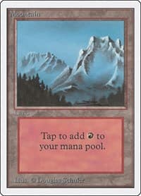 Mountain (B) - Unlimited Edition - Magic: The Gathering card