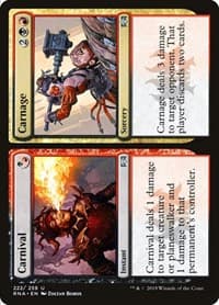 Carnival // Carnage - Ravnica Allegiance - Magic: The Gathering card