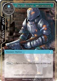 Sky Round Musketeer - The Strangers of New Valhalla - Force of Will card