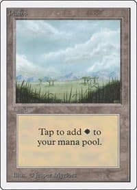 Plains (B) - Unlimited Edition - Magic: The Gathering card