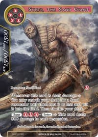 Surtr, the Sand Giant (Full Art) - The Strangers of New Valhalla - Force of Will card