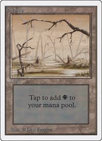 Swamp (B) - Unlimited Edition - Magic: The Gathering card
