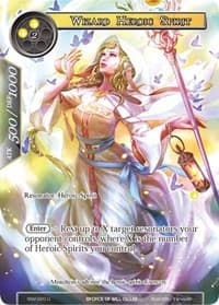 Wizard Heroic Spirit (Full Art) - The Strangers of New Valhalla - Force of Will card