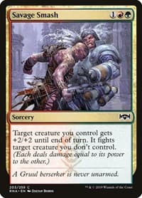 Savage Smash - Ravnica Allegiance - Magic: The Gathering card