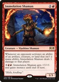 Immolation Shaman - Ravnica Allegiance - Magic: The Gathering card
