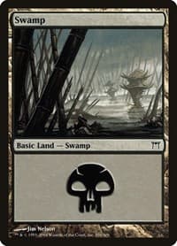 Swamp (296) - Champions of Kamigawa - Magic: The Gathering card