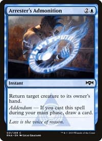 Arrester's Admonition - Ravnica Allegiance - Magic: The Gathering card