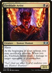 Fireblade Artist - Ravnica Allegiance - Magic: The Gathering card