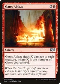 Gates Ablaze - Ravnica Allegiance - Magic: The Gathering card