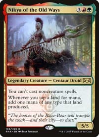 Nikya of the Old Ways - Ravnica Allegiance - Magic: The Gathering card