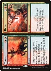 Thrash // Threat - Ravnica Allegiance - Magic: The Gathering card