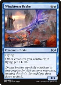 Windstorm Drake - Ravnica Allegiance - Magic: The Gathering card