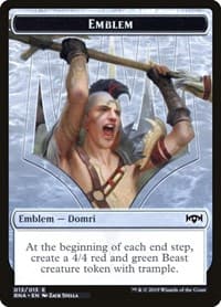 Emblem - Domri, Chaos Bringer - Ravnica Allegiance - Magic: The Gathering card