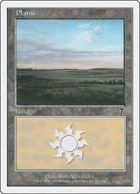 Plains (343) - 7th Edition - Magic: The Gathering card