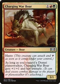 Charging War Boar - Ravnica Allegiance - Magic: The Gathering card