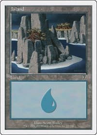 Island (332) - 7th Edition - Magic: The Gathering card