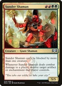 Sunder Shaman - Ravnica Allegiance - Magic: The Gathering card