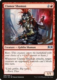 Clamor Shaman - Ravnica Allegiance - Magic: The Gathering card