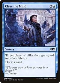 Clear the Mind - Ravnica Allegiance - Magic: The Gathering card