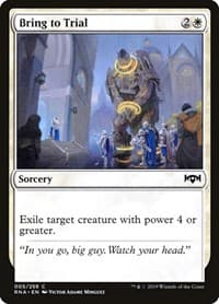 Bring to Trial - Ravnica Allegiance - Magic: The Gathering card