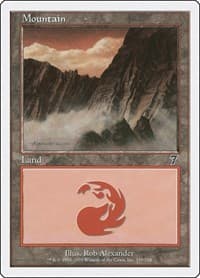 Mountain (339) - 7th Edition - Magic: The Gathering card