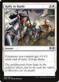 Rally to Battle - Ravnica Allegiance - Magic: The Gathering card
