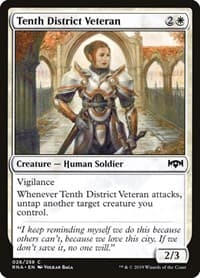 Tenth District Veteran - Ravnica Allegiance - Magic: The Gathering card