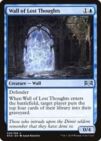Wall of Lost Thoughts - Ravnica Allegiance - Magic: The Gathering card