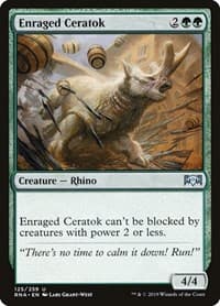 Enraged Ceratok - Ravnica Allegiance - Magic: The Gathering card