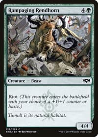 Rampaging Rendhorn - Ravnica Allegiance - Magic: The Gathering card