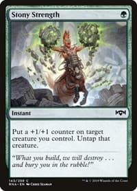 Stony Strength - Ravnica Allegiance - Magic: The Gathering card
