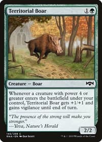 Territorial Boar - Ravnica Allegiance - Magic: The Gathering card